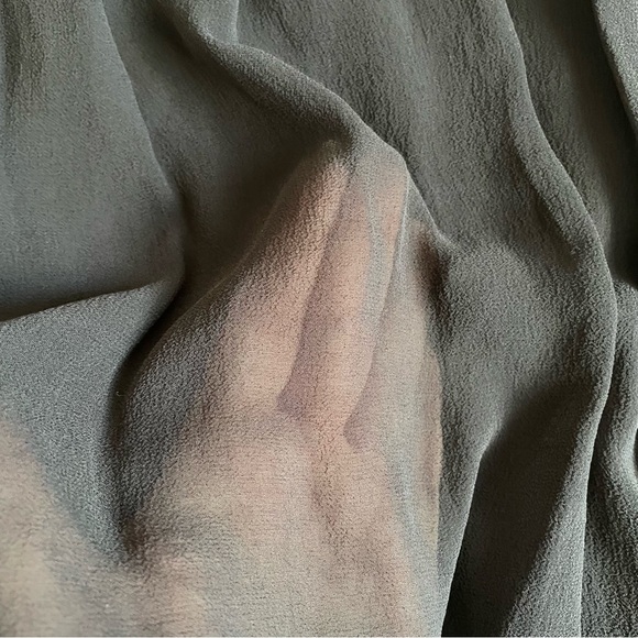 AX Armani Exchange 100% Silk Black Ruffle Babydoll Camisole Mini Dress ✨ - Picture 9 of 12